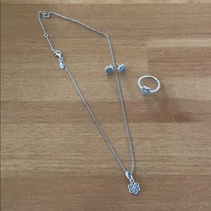 Pandora Daisy Sterling Silver Jewelry Set